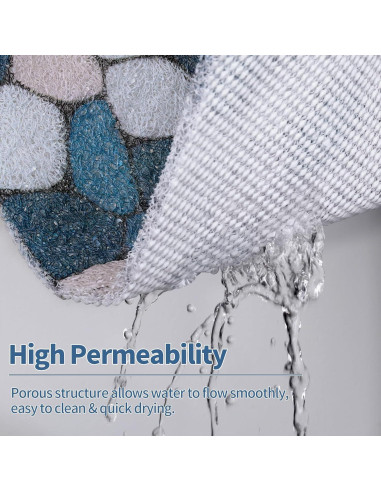 Alfombrilla de Ducha Antideslizante HOMBYS 68,58x68,58 cm