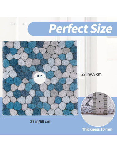 Alfombrilla de Ducha Antideslizante HOMBYS 68,58x68,58 cm