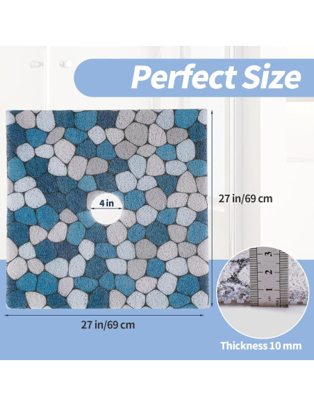 Alfombrilla de Ducha Antideslizante HOMBYS 68,58x68,58 cm