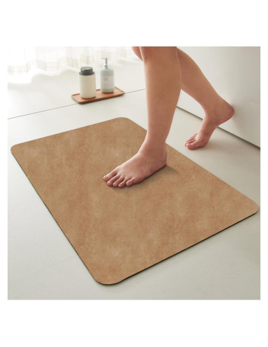 Alfombra de Baño Antideslizante TYUU Camel 40x60 cm
