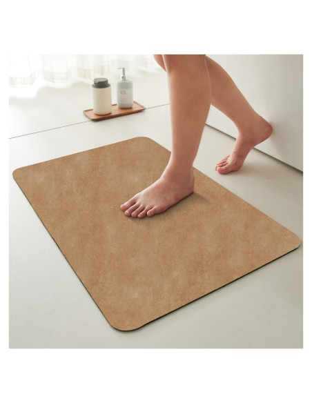 Alfombra de Baño Antideslizante TYUU Camel 40x60 cm