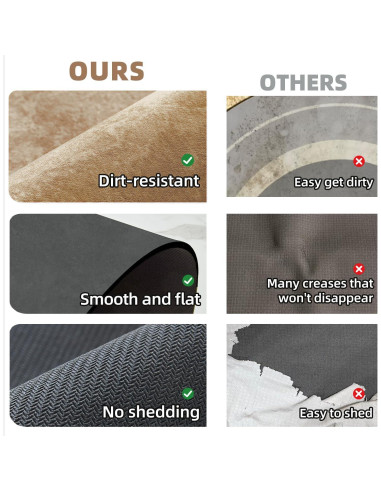 Alfombra de Baño Antideslizante TYUU Camel 40x60 cm