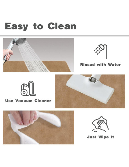 Alfombra de Baño Antideslizante TYUU Camel 40x60 cm