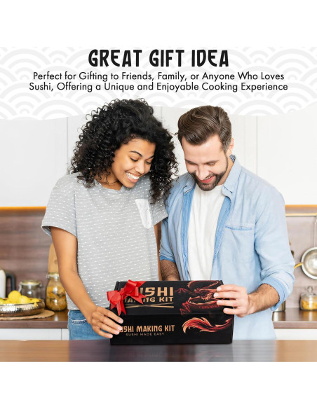 Kit de Hacer Sushi Primely con Bazooka y Estera de Bambú
