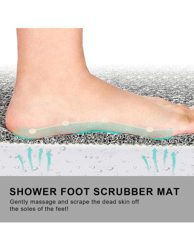 Alfombra de Baño Antideslizante Rzoysia Gris 40x68 cm