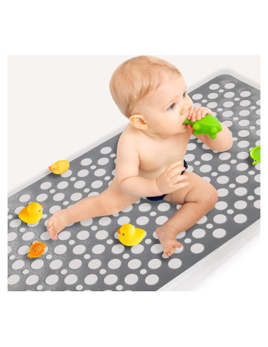 Alfombra de Baño Antideslizante Sheepping 76x43 cm Gris