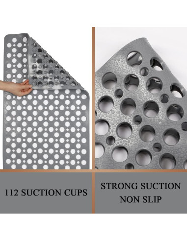 Alfombra de Baño Antideslizante Sheepping 76x43 cm Gris