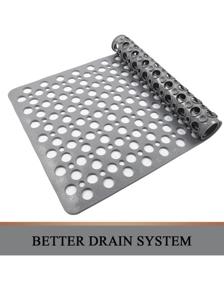 Alfombra de Baño Antideslizante Sheepping 76x43 cm Gris