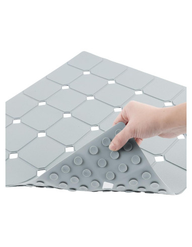 Alfombrilla de Ducha Antideslizante MeimeiDe 53x53 cm Gris