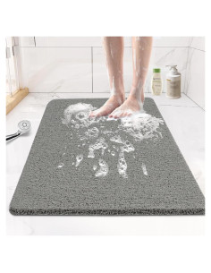 Alfombrilla de Ducha Antideslizante Joyhalo 43x61 cm Gris