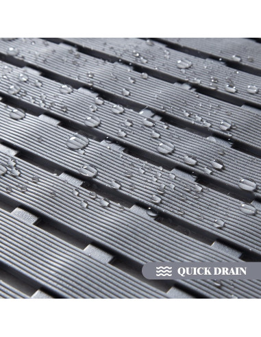 Alfombra de Baño Antideslizante Sheepping 68,58x40,64cm Gris