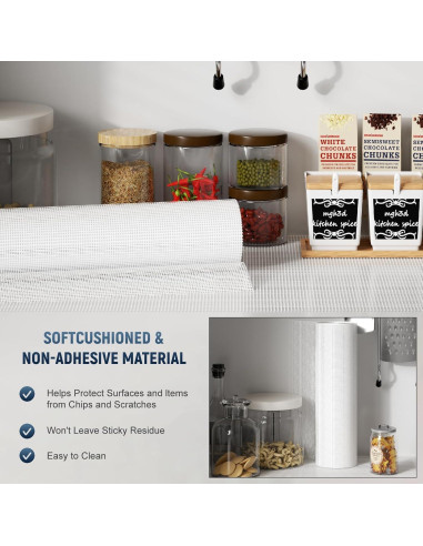 Forro de Estante Antideslizante Comfypad 3.66m x 0.30m Silicona