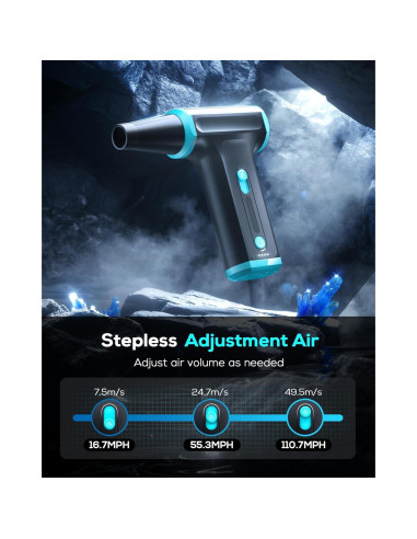 Soplador de Aire Comprimido AKSILM W07 110,000RPM Recargable