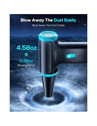 Soplador de Aire Comprimido AKSILM W07 110,000RPM Recargable