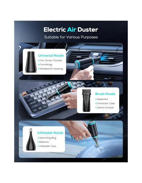 Soplador de Aire Comprimido AKSILM W07 110,000RPM Recargable