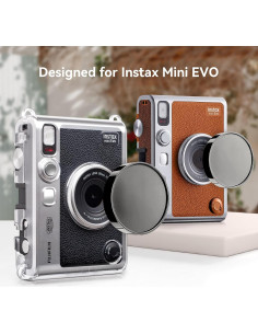 Tapa de Lente MUZIRI KINOKOO para Cámara Fuji Instax Mini EVO - Negro 2