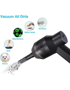 Aspiradora Mini Inalámbrica 10AGIRL USB Portátil 3000Pa 2