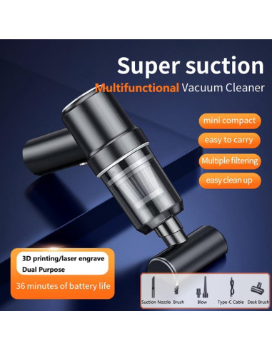 Aspiradora Multifuncional Skouphy A1 para Impresora 3D 4000Pa