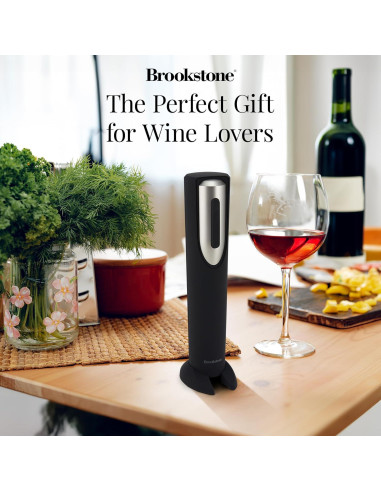 Abrebotellas Eléctrico Brookstone Automático 400g Negro