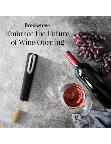 Abrebotellas Eléctrico Brookstone Automático 400g Negro