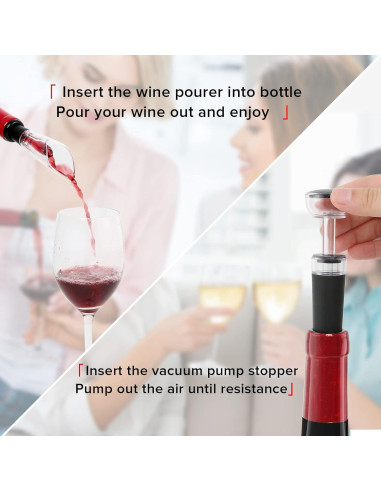 Juego Abridor de Vino Eléctrico Secura Home 5 en 1