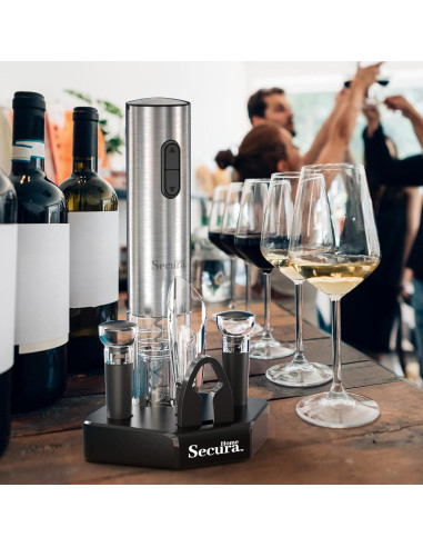 Juego Abridor de Vino Eléctrico Secura Home 5 en 1