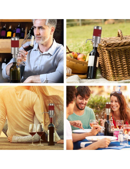 Bomba Dispensadora Eléctrica NutriChef para Vino 0,52 kg