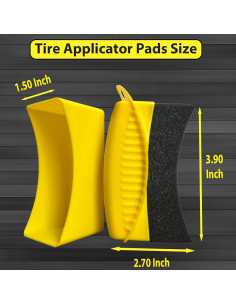 Almohadillas Aplicadoras de Brillo para Neumáticos RXALASKA - 2 Pcs 2