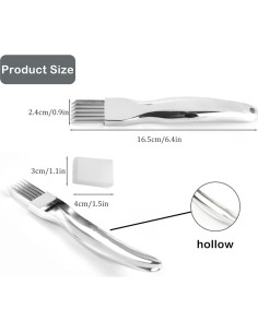 Cuchillo Picador de Cebolla PCTC Acero Inoxidable 3,05 cm 2