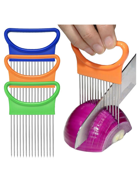 Cortador de Cebolla FANTEXY 3 Piezas Acero Inoxidable