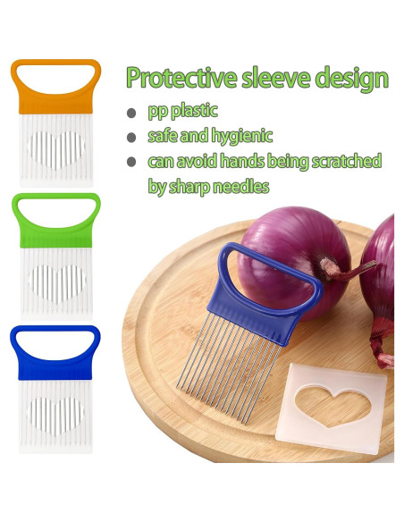 Cortador de Cebolla FANTEXY 3 Piezas Acero Inoxidable