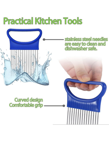 Cortador de Cebolla FANTEXY 3 Piezas Acero Inoxidable