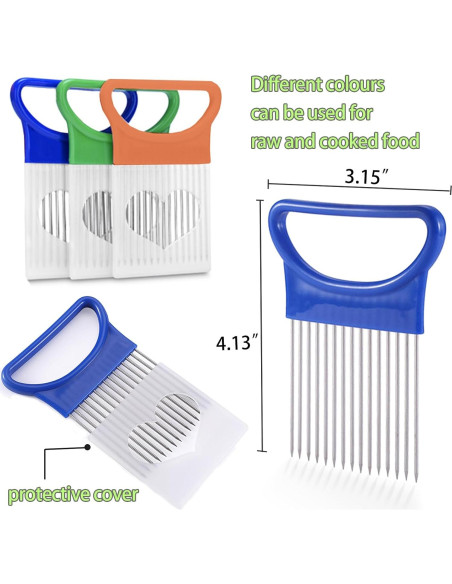 Cortador de Cebolla FANTEXY 3 Piezas Acero Inoxidable