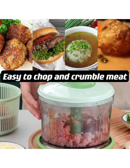 Procesador de Alimentos Manual GProME 1.2L - Picador y Mezclador