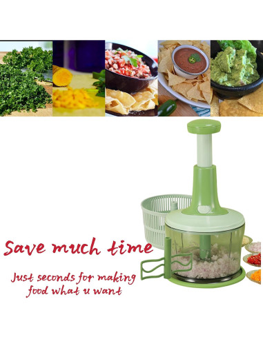 Procesador de Alimentos Manual GProME 1.2L - Picador y Mezclador