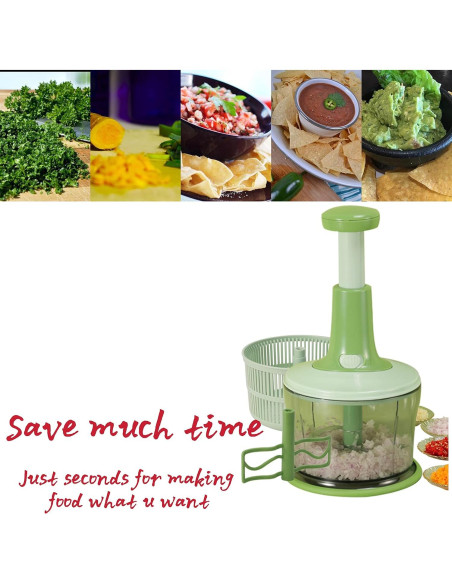 Procesador de Alimentos Manual GProME 1.2L - Picador y Mezclador