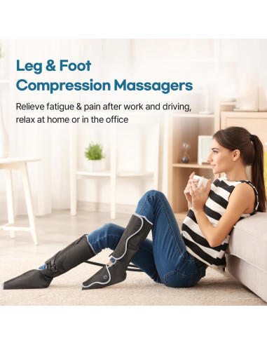 Masajeador de Piernas HuBDIC FE-7207 con Calor y Compresión