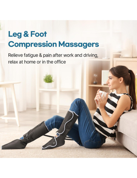 Masajeador de Piernas HuBDIC FE-7207 con Calor y Compresión
