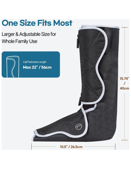 Masajeador de Piernas HuBDIC FE-7207 con Calor y Compresión