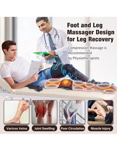 Masajeador de Piernas Sotion con Calor y Compresión 4 Modos