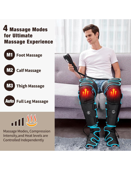 Masajeador de Piernas Sotion con Calor y Compresión 4 Modos