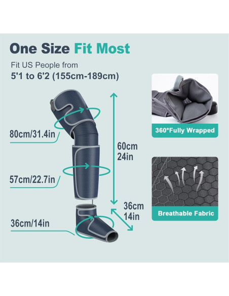 Masajeador de Piernas SLOTHMORE con Calor y Compresión de Aire