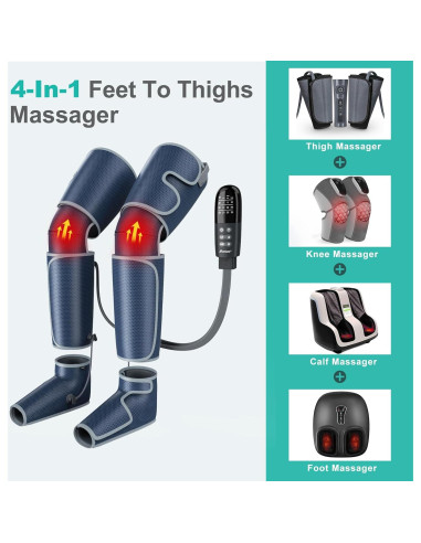 Masajeador de Piernas SLOTHMORE con Calor y Compresión de Aire