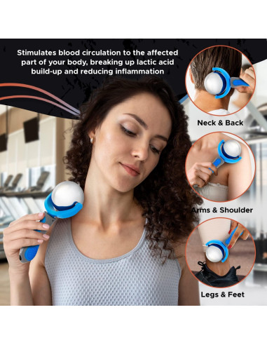 Rodillo de Masaje Frío PRIME Fitness 19cm Alivio Muscular