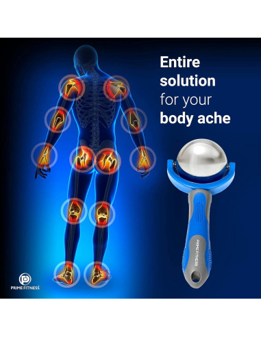 Rodillo de Masaje Frío PRIME Fitness 19cm Alivio Muscular