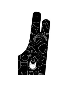 Guante de Dibujo Digital XPPen con Estampado de Gato - Unisex