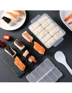 Molde de Sushi Rectangular AYCCNH 10 en 1 Antiadherente 2