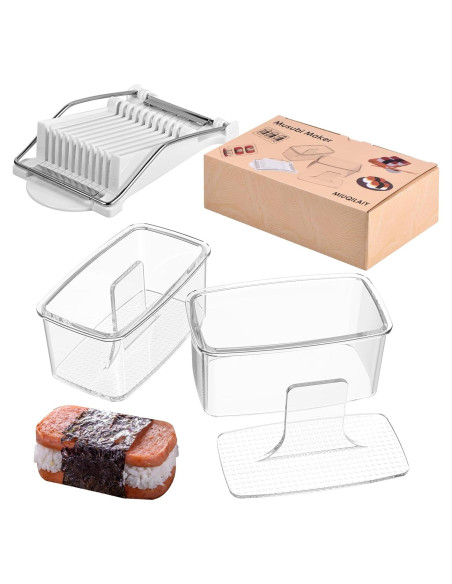 Kit de Molde de Musubi MIUQILAIY 3 Piezas Antiadherente BPA