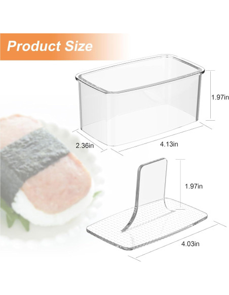 Kit de Molde de Musubi MIUQILAIY 3 Piezas Antiadherente BPA