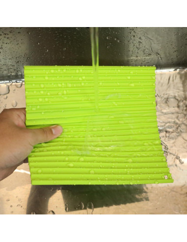 Estera de Sushi de Silicona BOXOB 22x20cm Verde Reutilizable